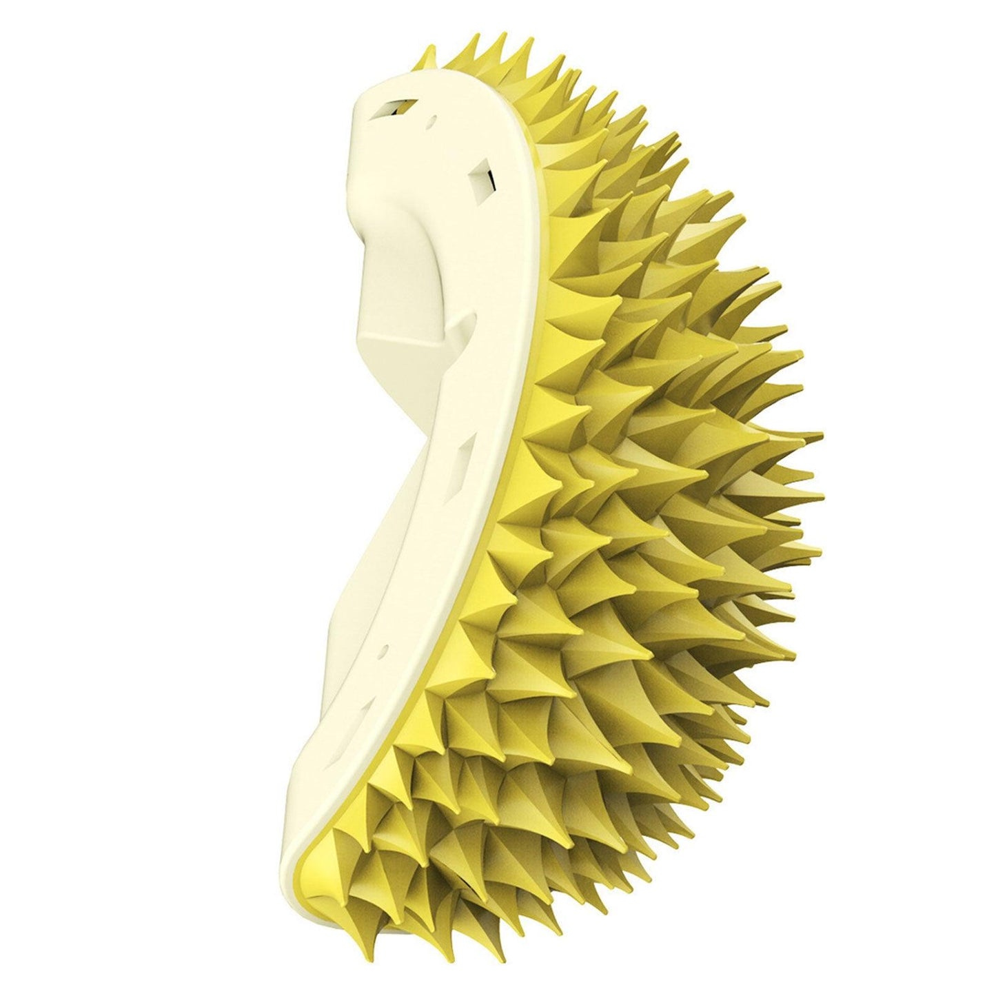 Durian Cat Brush, Dog Cat Self Groomer, Wall Corner Scratcher Massage Combs Durian Shape Molars Eat Slowly Toys Multifunctional Scratch Massager Tool Pets Clean Teeth-6